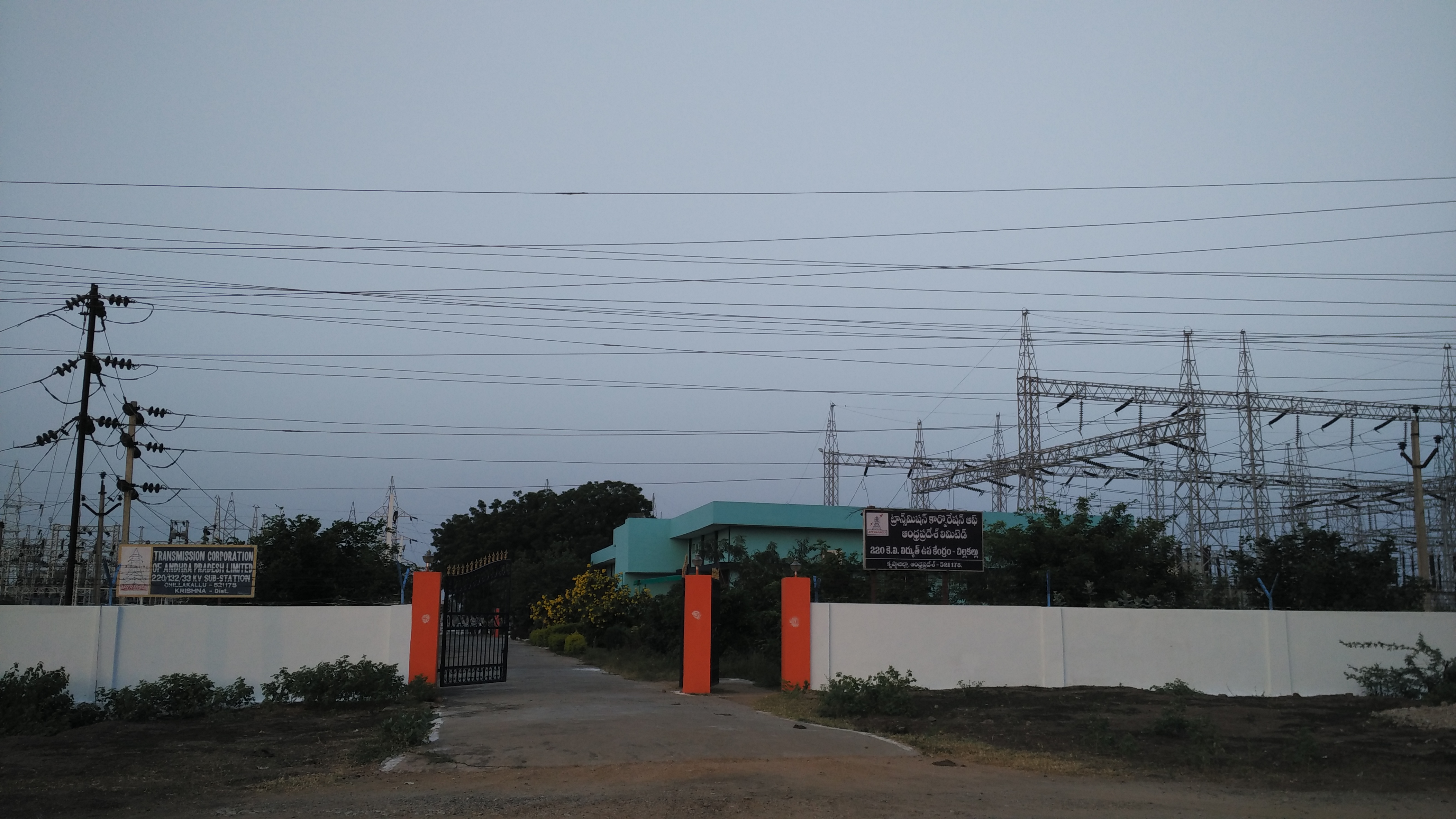 220 kV AIS sub-station yard at Chillakallu, Andhra Pradesh